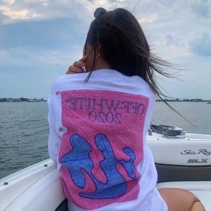 2020 OFF- WHITE  embroidery sweatshirt